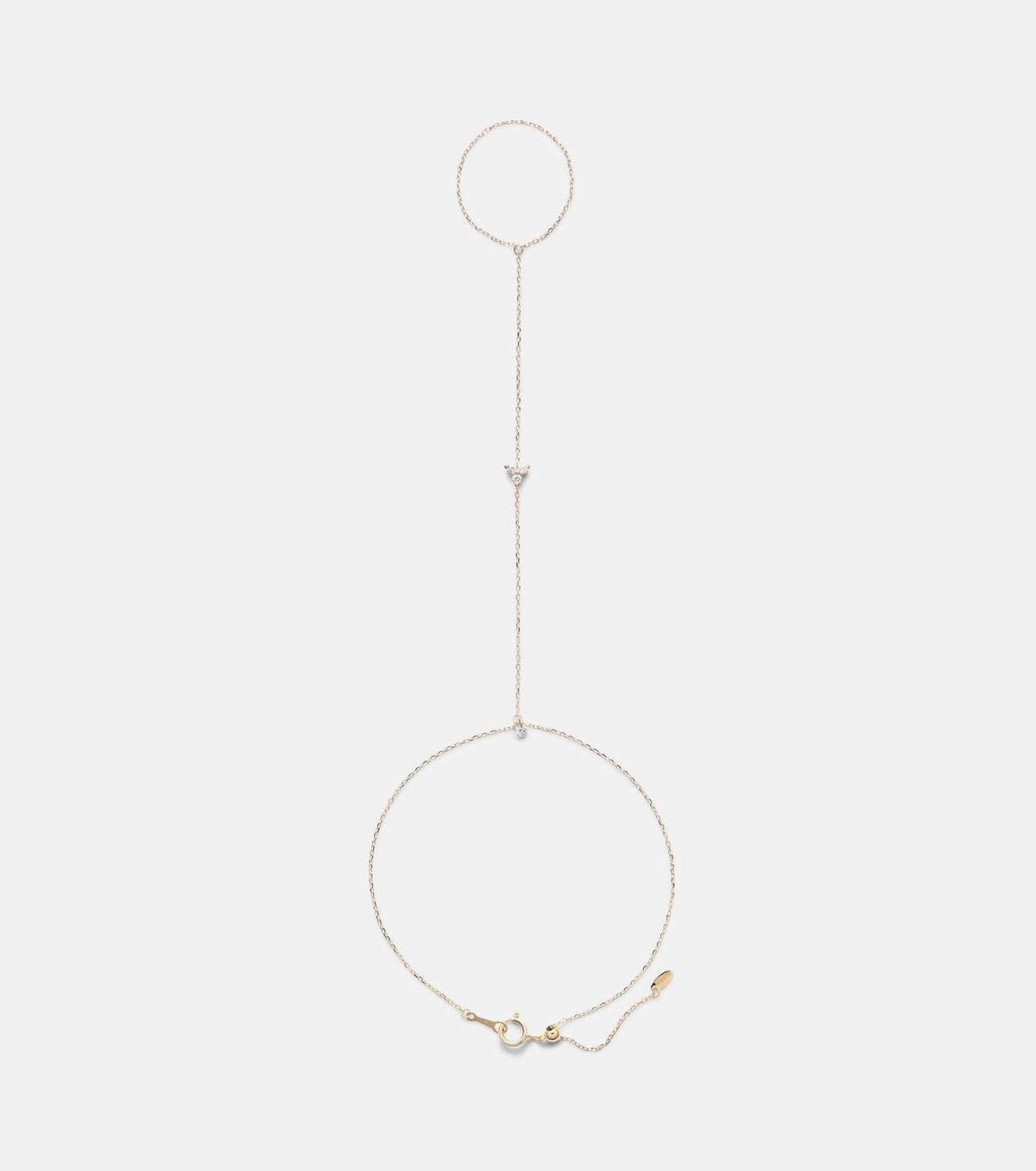 Persée Selene Triangle 18kt gold bracelet with diamonds