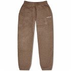 MKI Men's Mohair Blend Knit Sweatpants in Brown