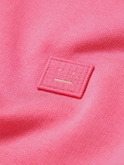 Acne Studios - Fairah Logo-Appliquéd Cotton-Jersey Hoodie - Pink