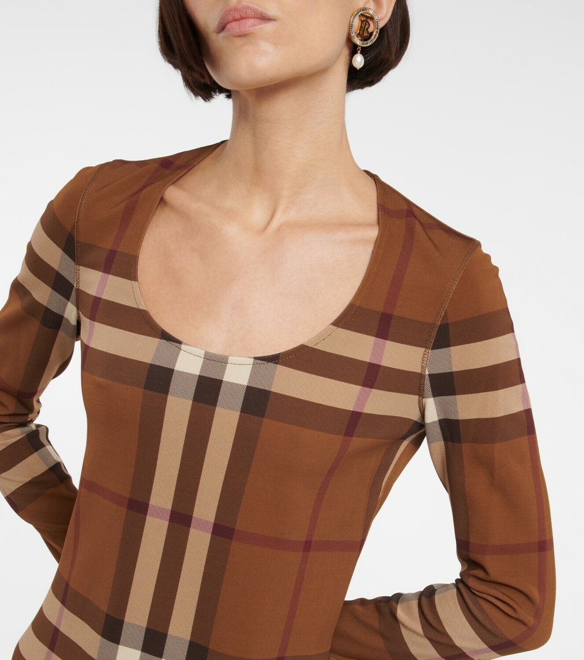 Burberry - Vintage Check knit jersey minidress Burberry