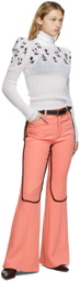 Cormio Pink Bianca Contrast Flare Trousers