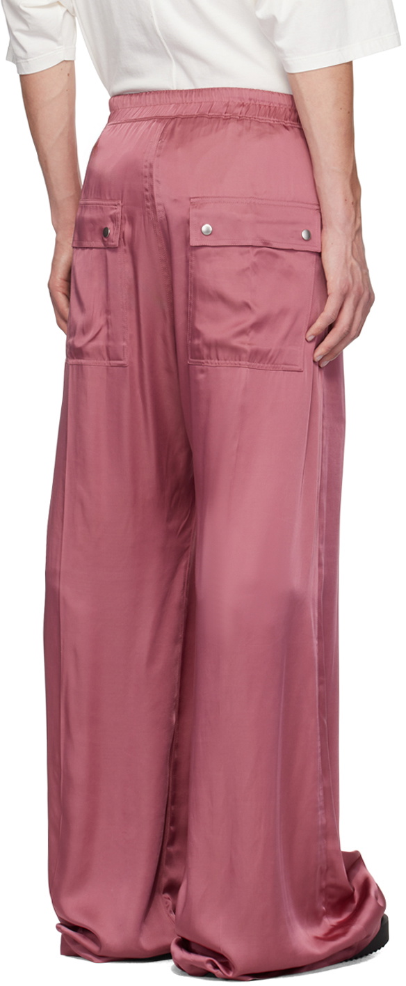 Rick Owens Pink Porterville Wide Bela Trousers Rick Owens