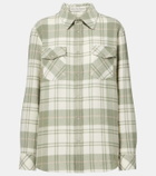 God's True Cashmere Tartan cashmere shirt