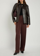 Vince Wide-leg Trousers Burgundy