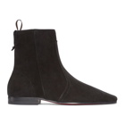 Christian Louboutin Black Cardaboot Boots