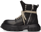 Rick Owens Black Bozo Tractor Army Boots