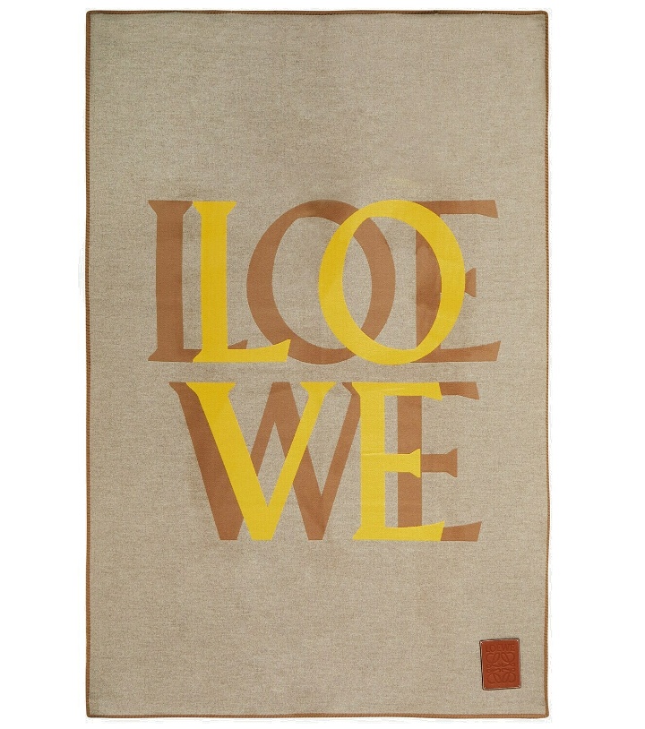 Photo: Loewe - Wool-blend Love blanket