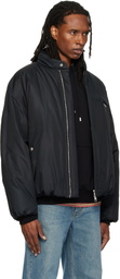 WOOYOUNGMI Black Insulated Logo Jacket