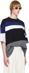 Dries Van Noten Black Striped T-Shirt