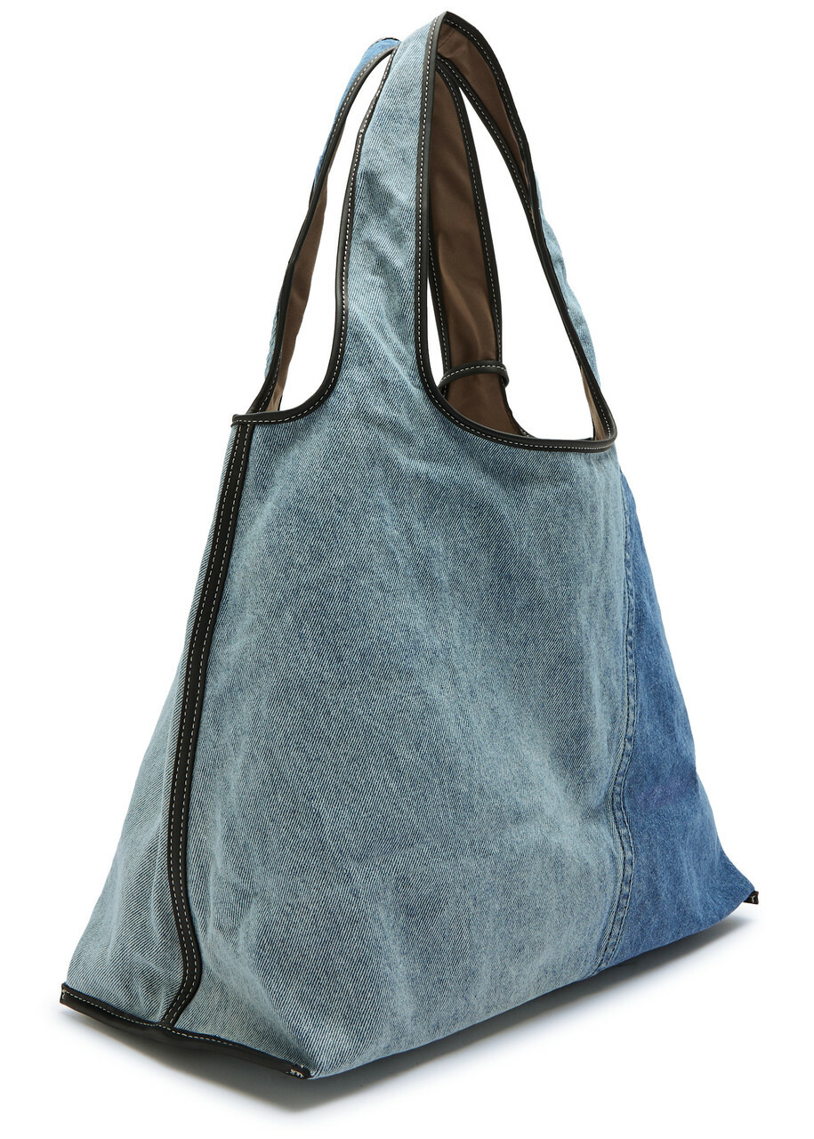 3.1 Phillip Lim Market Panelled Denim Tote - Indigo - One