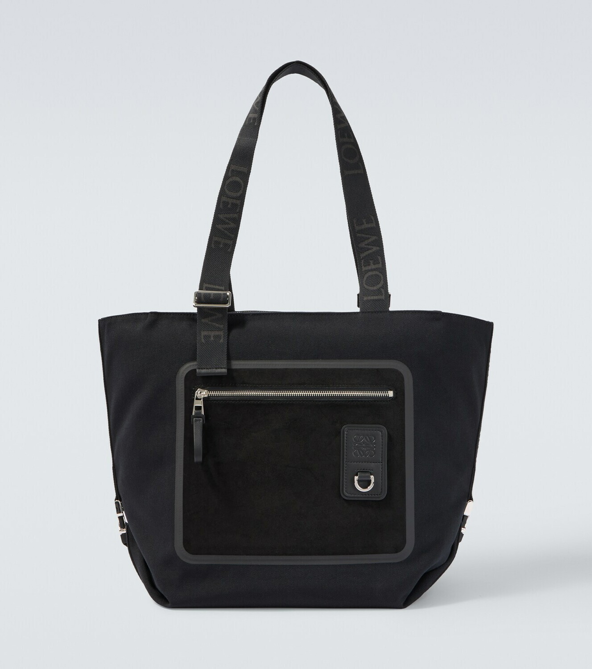 Loewe Flex Medium canvas and suede tote bag