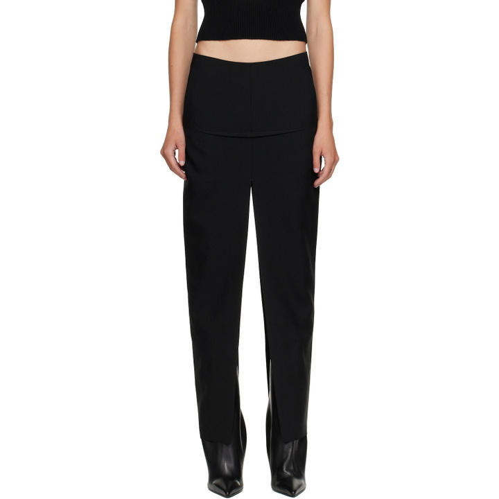 Photo: Rick Owens Black Tower Sliced Maxi Skirt
