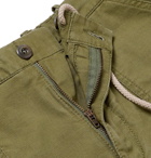 Incotex - Slim-Fit Garment-Dyed Cotton Drawstring Trousers - Green
