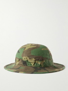 OrSlow - Camouflage-Print Cotton-Canvas Bucket Hat - Green