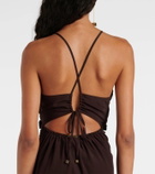 Heidi Klein Coco Palm silk maxi dress