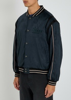 Honor The Gift Oil Head Velvet Varsity Jacket Navy