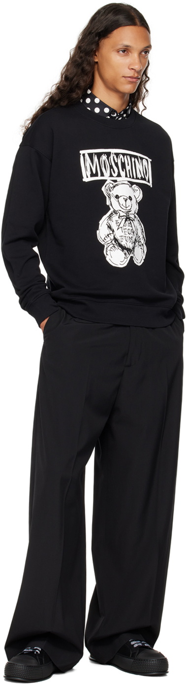 Moschino Black Teddy Bear Sweatshirt