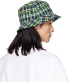 BAPE Green Check Bucket Hat
