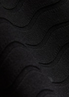 Emporio Armani Textured-knit Midi Dress Black