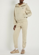 Adidas X Stella Mccartney Logo-print Cotton Sweatpants Beige
