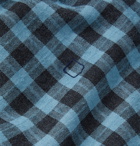 Massimo Alba - Slim-Fit Checked Cotton-Flannel Shirt - Blue