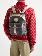 GUCCI - Off the Grid Leather-Trimmed Monogrammed ECONYL Canvas Backpack