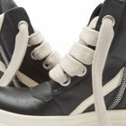 Rick Owens Men's Wide Lace Geobasket Sneakers in Black