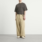 Kaptain Sunshine Men's Cotton Drill Wide Pants in Khaki