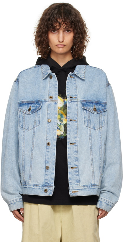 Photo: We11done Blue Monster Pony Denim Jacket