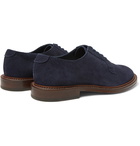 Mr P. - Lucien Suede Derby Shoes - Navy