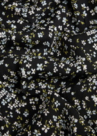 Reformation Opal Floral-print Crepe Midi Wrap Skirt Black
