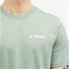 Adidas Men's TX GFX SS 230 T-Shirt in Silver Green