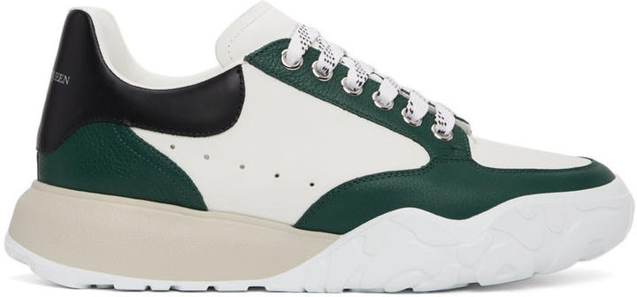 Photo: Alexander McQueen Green & White New Court Sneakers