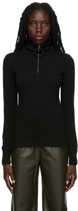 Photo: Olēnich Black Half-Zip Turtleneck