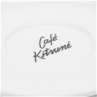 Maison Kitsuné Men's Cup & Saucer Ceramic Size M in White