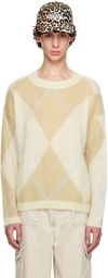 GANNI Beige O-Neck Sweater