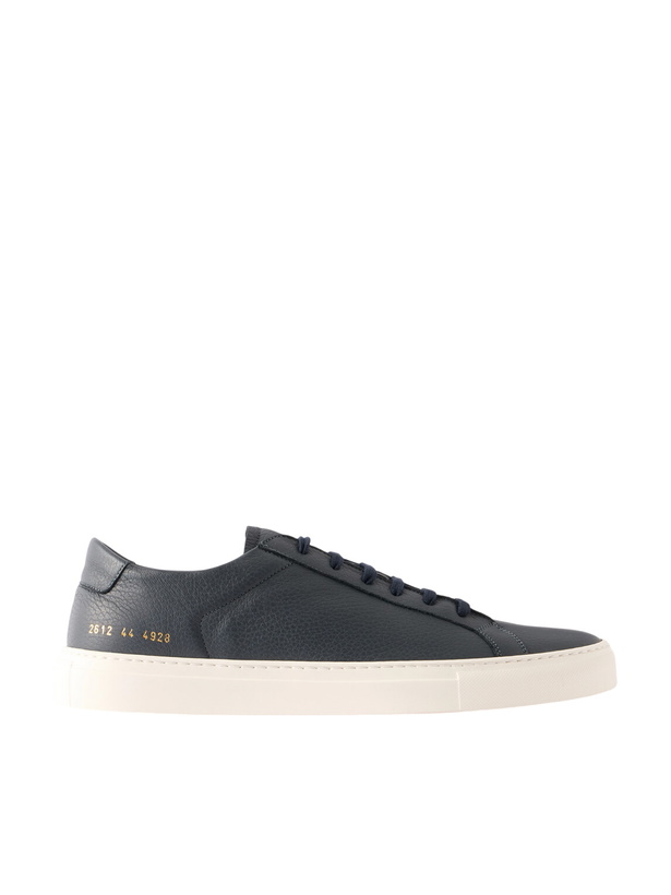 Photo: Common Projects - Achilles Full-Grain Leather Sneakers - Blue