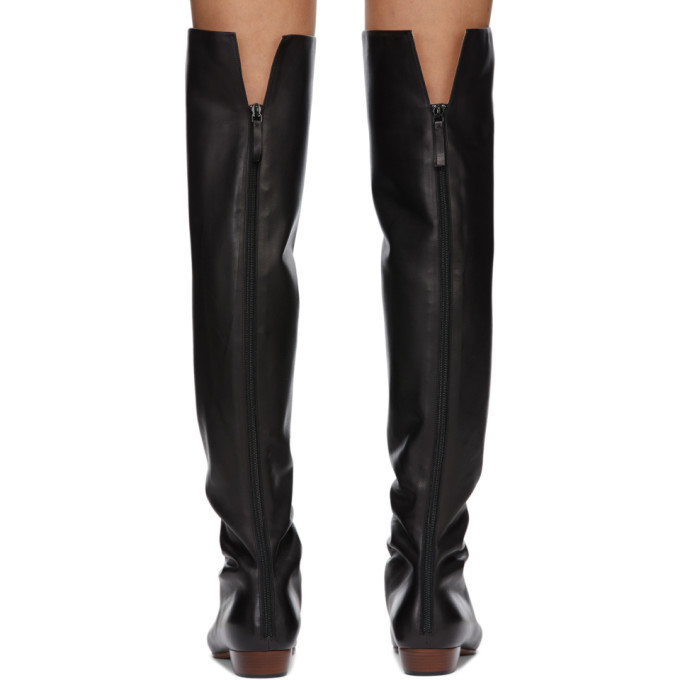 The Row Black Slouch Flat Tall Boots The Row