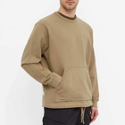 Norse Projects Men's Fraser Tab Series Crew Sweat in Utility Khaki