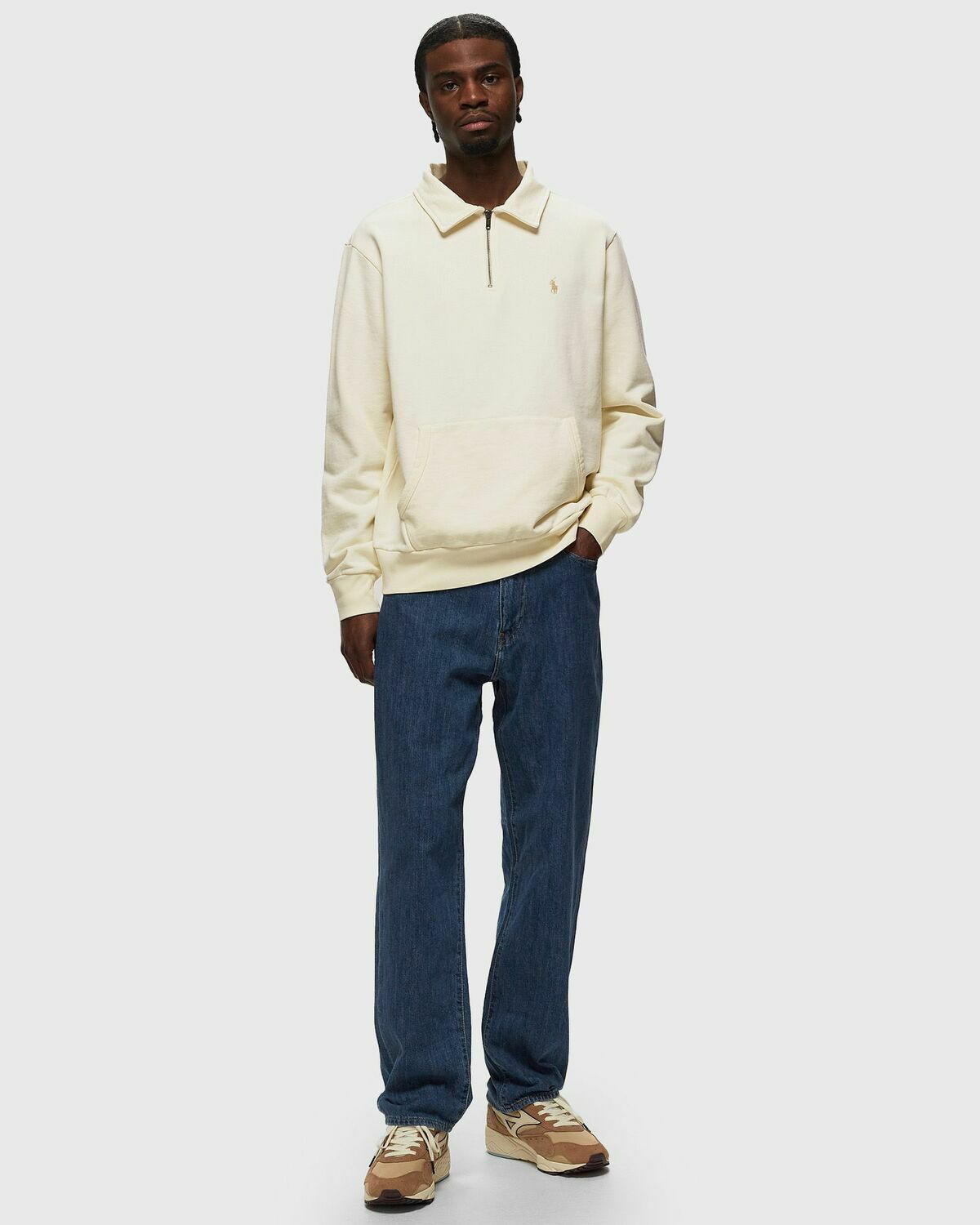 Polo Ralph Lauren Lshzcoljktm7 Long Sleeve Sweatshirt Beige
