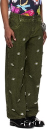 Chopova Lowena Green Poppet Jeans