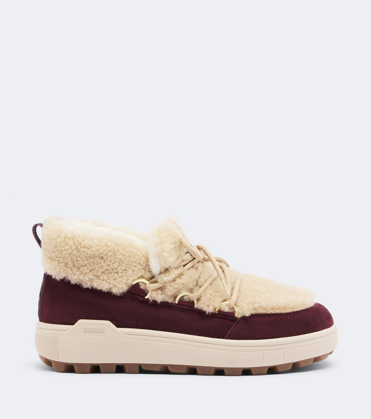 Bogner Chamonix suede and shearling snow boots