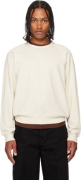 LEMAIRE Off-White Crew Neck Sweatshirt