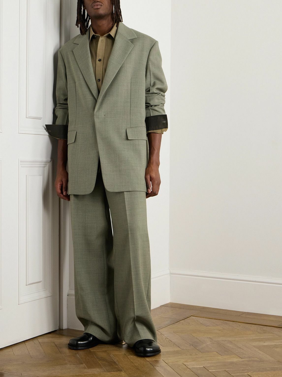 Jil Sander - Mohair and Wool-Blend Blazer - Green Jil Sander