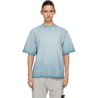Stone Island Blue 2100002 Combed Organic Cotton Jersey 'Erosion' T-shirt