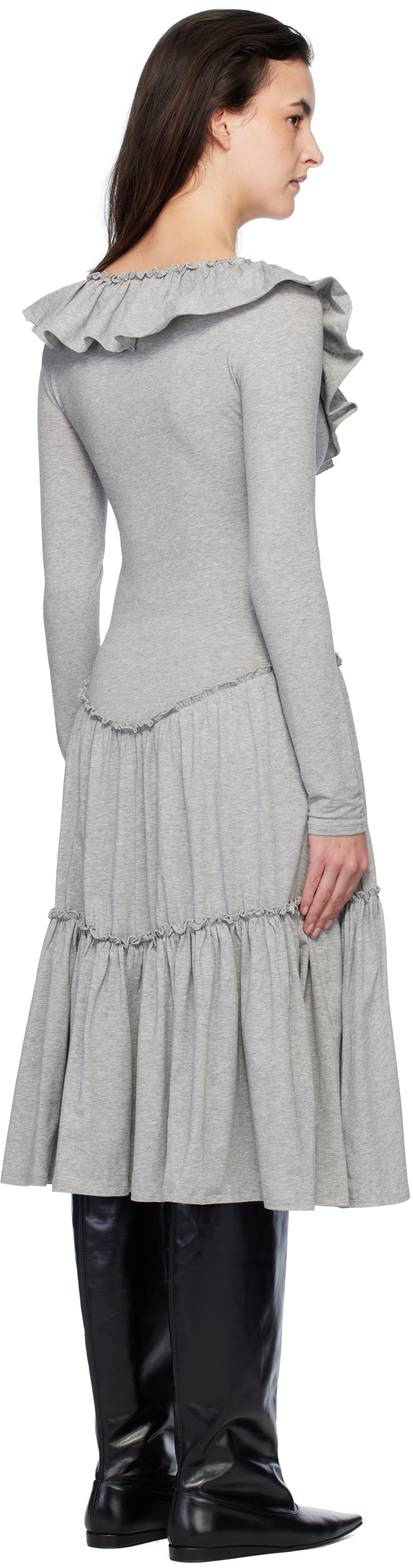 Paloma Wool Gray Carita Midi Dress