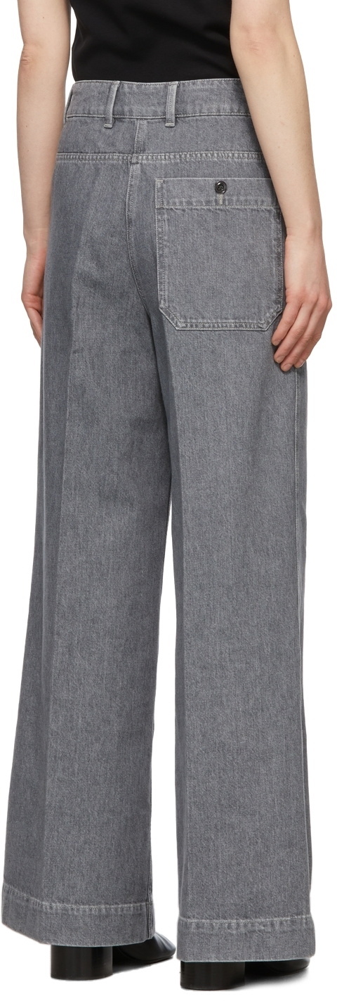 Lemaire Grey Wide-Leg Loose Jeans Lemaire