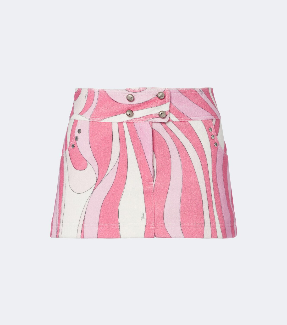 Pucci Marmo cotton-blend terry miniskirt