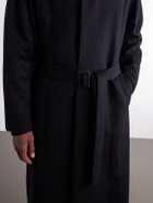 ssstein - Belted Wool and Cashmere-Blend Coat - Black