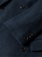 Club Monaco - Double-Breasted Boiled Wool-Blend Coat - Blue